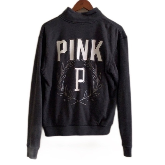 PINK Victoria’s Secret gray pull over sweatshirt, size small - Picture 5 of 5